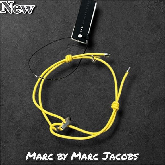 New NWT MARC BY MARC JACOBS Friendship Bracelet - Yellow Bolt - Picture 2 of 5